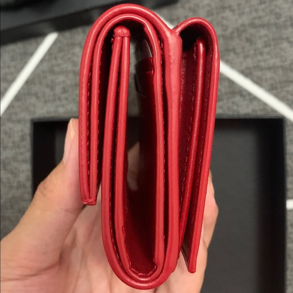 ❌SOLD❌YSL Yves Saint Laurent Red Wallet/Cardholder - Picture 4 of 4